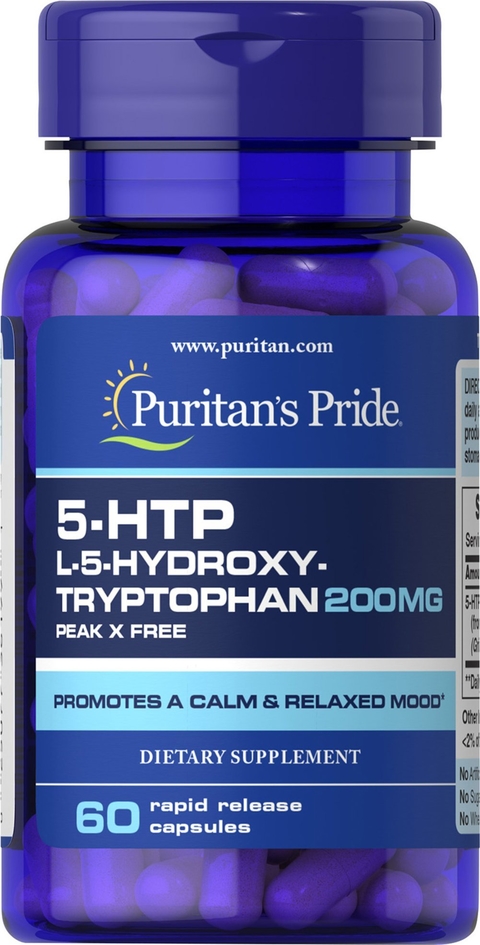 5-HTP 200 mg (60 Caps) - Puritan's Pride