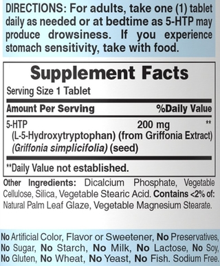5-HTP 200 mg (60 Caps) - Puritan's Pride - comprar online