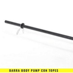 BARRA BODY PUMP CON TOPES SIN DISCOS - MM Fitness