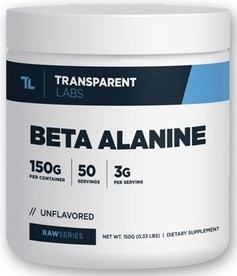 Beta Alanine (100 servicios) - Transparent Labs