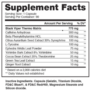 Black Viper (90 capsulas) - Dragon Pharma - comprar online