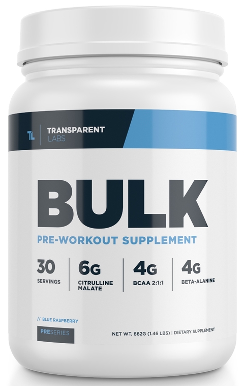 Bulk Pre WorkOut Supplement (30 Serv) - Transparent Labs