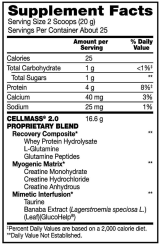 Cellmass 2,0 (50 servicios) - BSN - comprar online