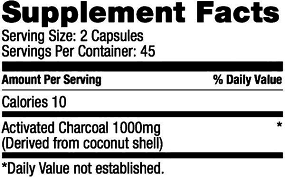 Coconut Charcoal (90 Caps) - Bulletproof - comprar online