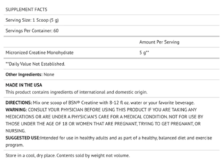 Creatine (60 Servicios) - BSN - comprar online