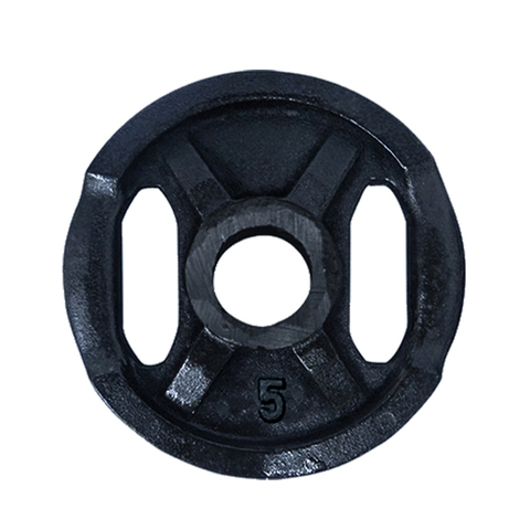Disco Fundicion Olimpico x50mm x5kg con agarre Nacional - MM Fitness