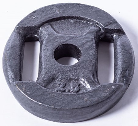 Discos de Fundición 30 mm con Agarre 2.5 Kg Nacional - MM Fitness