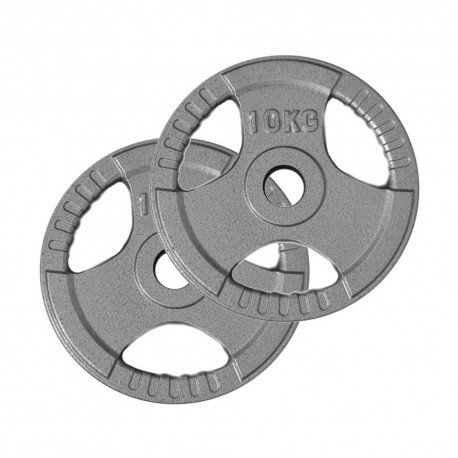 Discos Fundición Olímpico con agarre (50 mm x 10 Kg) - MM Fitness