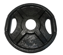 Discos fundicion olimpico 50 mm x 10 kg agarre nacional - MM Fitness