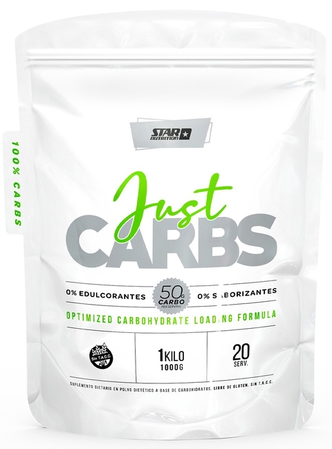 Just Carbs 1kg (20 servicios) - Star Nutrition