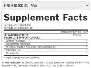 Lipo 6x Black U.C. Formula Internacional (60 Cap) - Nutrex - comprar online
