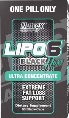 Lipo 6x Black HERS U.C. Formula para Argentina (60 Caps) - Nutrex