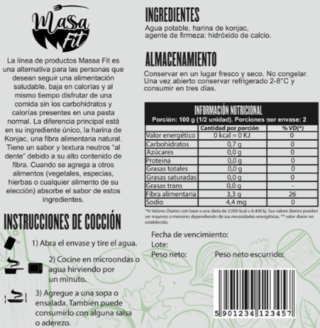 Masa Fit - Trocitos Konjac (200 gramos) - Smartdiet Argentina - comprar online