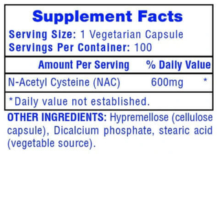 NAC N acetyl cysteine (100 capsulas) - HiTech - comprar online