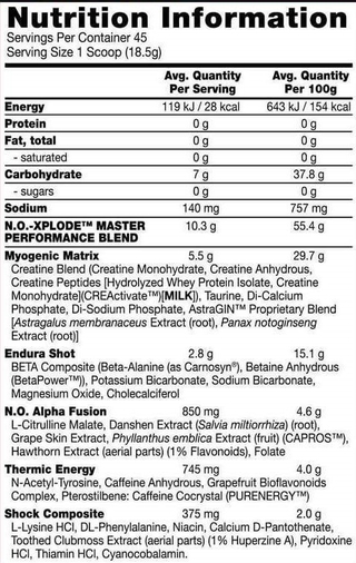 No Xplode 3.0 (30 Serv) - BSN - comprar online