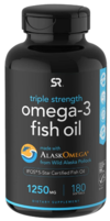 Omega 3 Fish Oil Triple Strenght (180 capsulas) - Sports Research