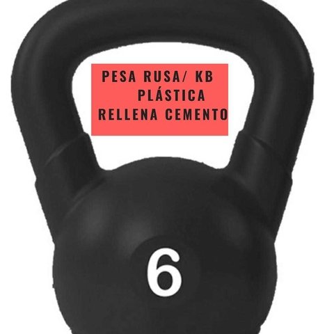 Pesa Rusa Plástica (6 Kg) - MM Fitness - comprar online