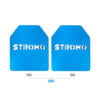 Placa Carga para Chaleco Tactico x10kg (2x5kg) - MM Suplementos - comprar online