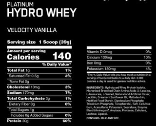 Platinum Hydro Whey (1.75 lbs) - Optimum Nutrition en internet