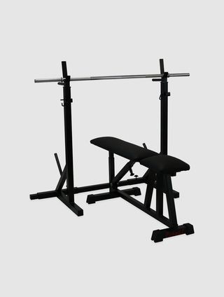 Imagen de Rack Clasico con porta disco doble Nacional - MM Fitness