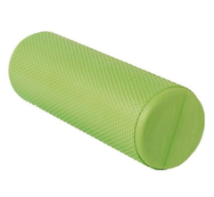 Rolo Estiramiento Yoga Texturado Goma Eva (45 x 14.5 cm) Verde - MM Fitness