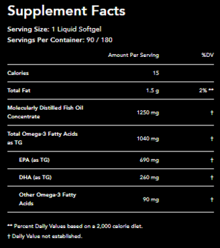 Omega 3 Fish Oil Triple Strenght - 90 capsulas - Sports Research - comprar online