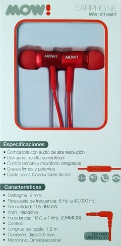 AURICULAR MOW! MW-570MT - comprar online