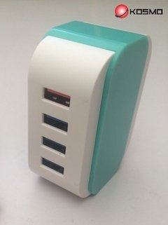 CARGADOR RAPIDO KOSMO 4 USB 6.2A MAX. - comprar online