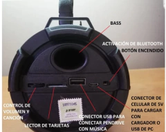 PARLANTE PORTATIL 520BT BLUETOOTH - USB - comprar online