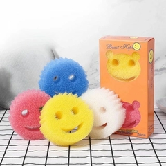 ESPONJA CARITA tipo scrub daddy - caja x2