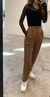 Pantalón Pinzado Eva Chocolate 100PRE