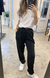 Pantalón Pinzado Eva Negro 100PRE - tienda online