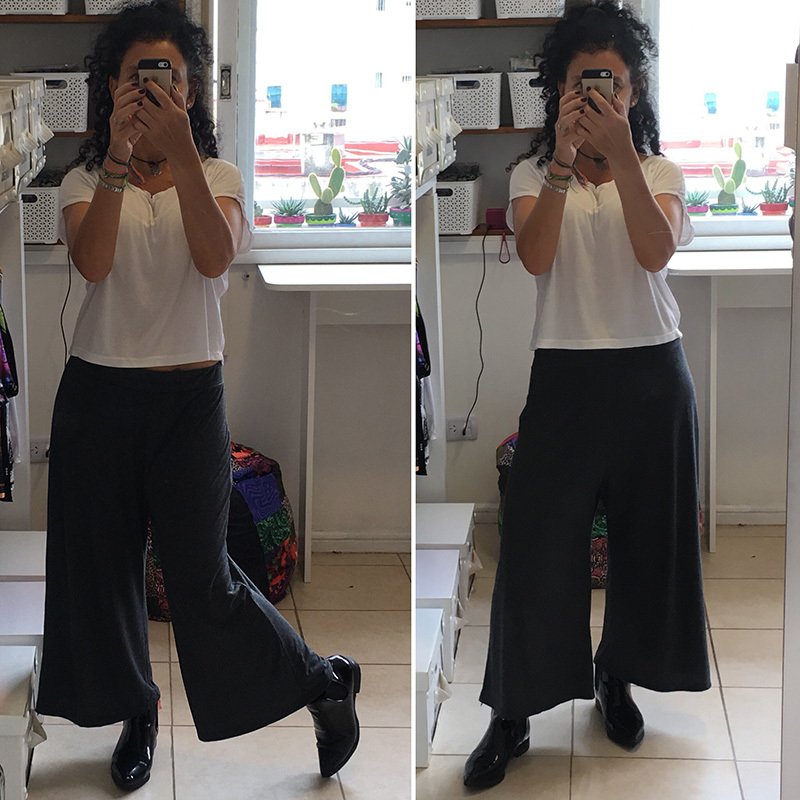 Pretty Iconic Modal with Wool Palazzo Trousers | Intimissimi