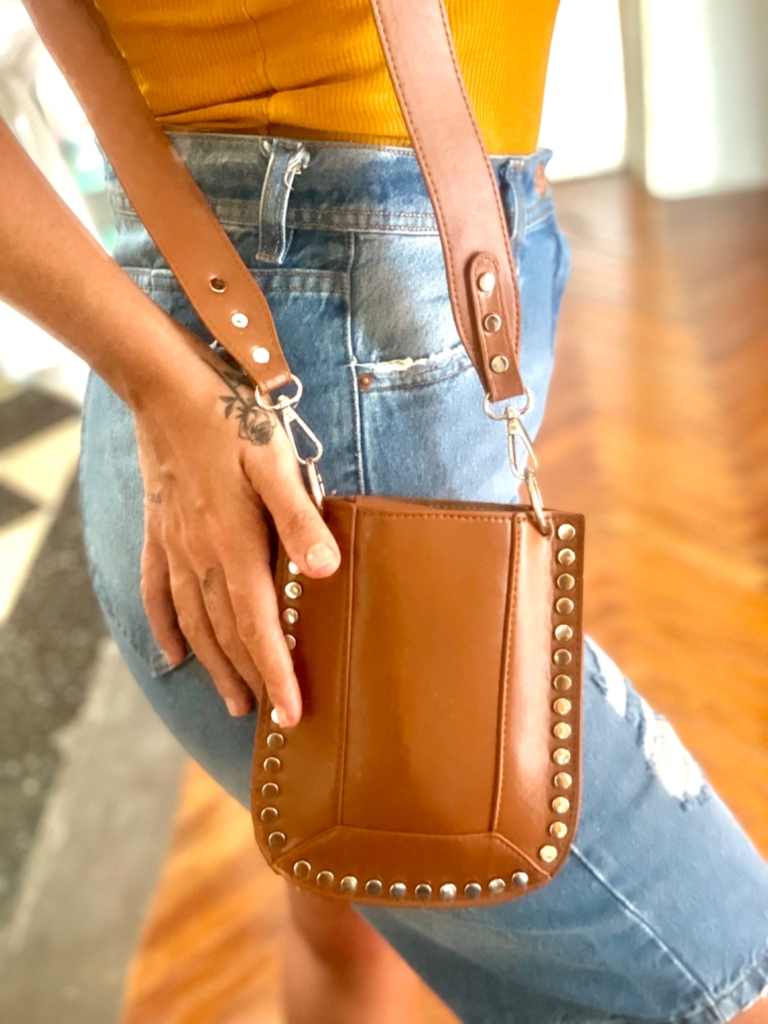 Mini Bag Porta Celular Amelia en Camel - Shop sol-in