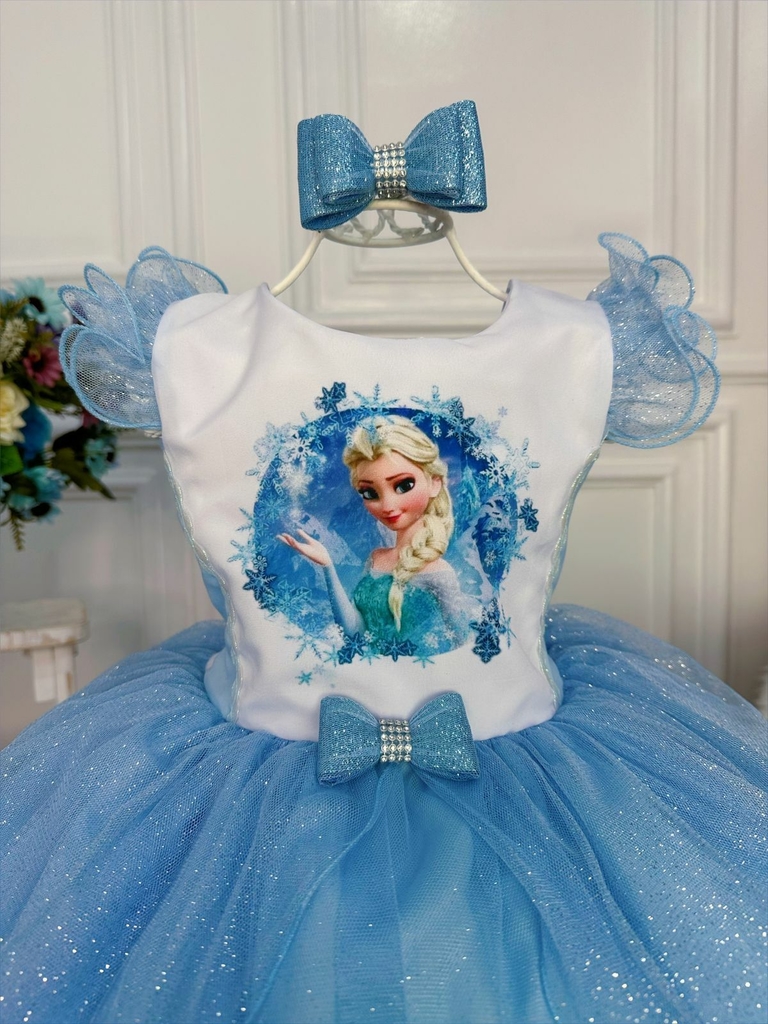 Vestido Tematico Frozen(n acompanha laco) - DG Baby Kids - Artigos e roupas  infantis