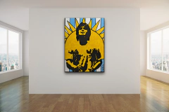 Obra Baldrich-" Maradona Rey Sol"-50x70cm - comprar online