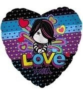 Globo Love (45cm) Corazon Emo Amor Para Helio