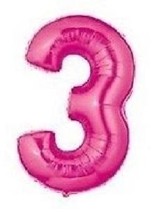 Globos 30cm Números Rosa Cumpleaños Aniversarios Boda Fiesta - Sentido violeta Tienda de Fiestas