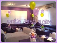 Angelito De Globos, Bautismo, Comunion - Sentido violeta Tienda de Fiestas