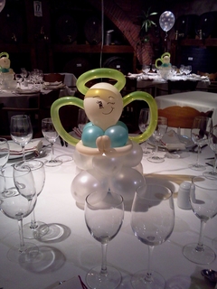 Angel de globos para mesa