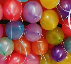 pack 10 globos lisos con helio