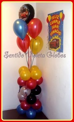 Globo Metalizado Cars Rayo Mc Queen Aire Helio 18 Pulgadas en internet