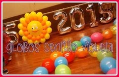 Imagen de Globo Numero Plateado Anagram 90 Cm