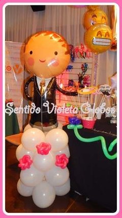 Globos Bodas Novia O Novio Metalizado Para Helio en internet