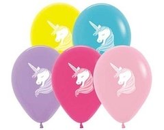 Globo Unicornio Multicolor Sempertex para aire o helio