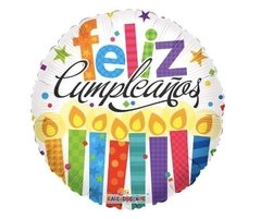 Globos Cumpleaños Happy Birthday Colores 22 Cm Para Aire - comprar online