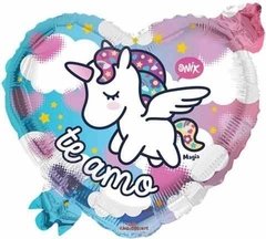 Globo Unicornio Te Amo Amor Love Apto Helio