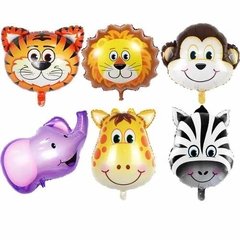 Globo Animales Selva Leon Tigre Mono Cebra Jirafa Elefante
