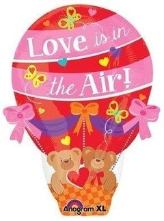 Globo Metalizado Love Ositos Aerostático Apto Helio