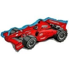 Globo Metalizado Auto Autos Carrera Ferrari 15 Cm